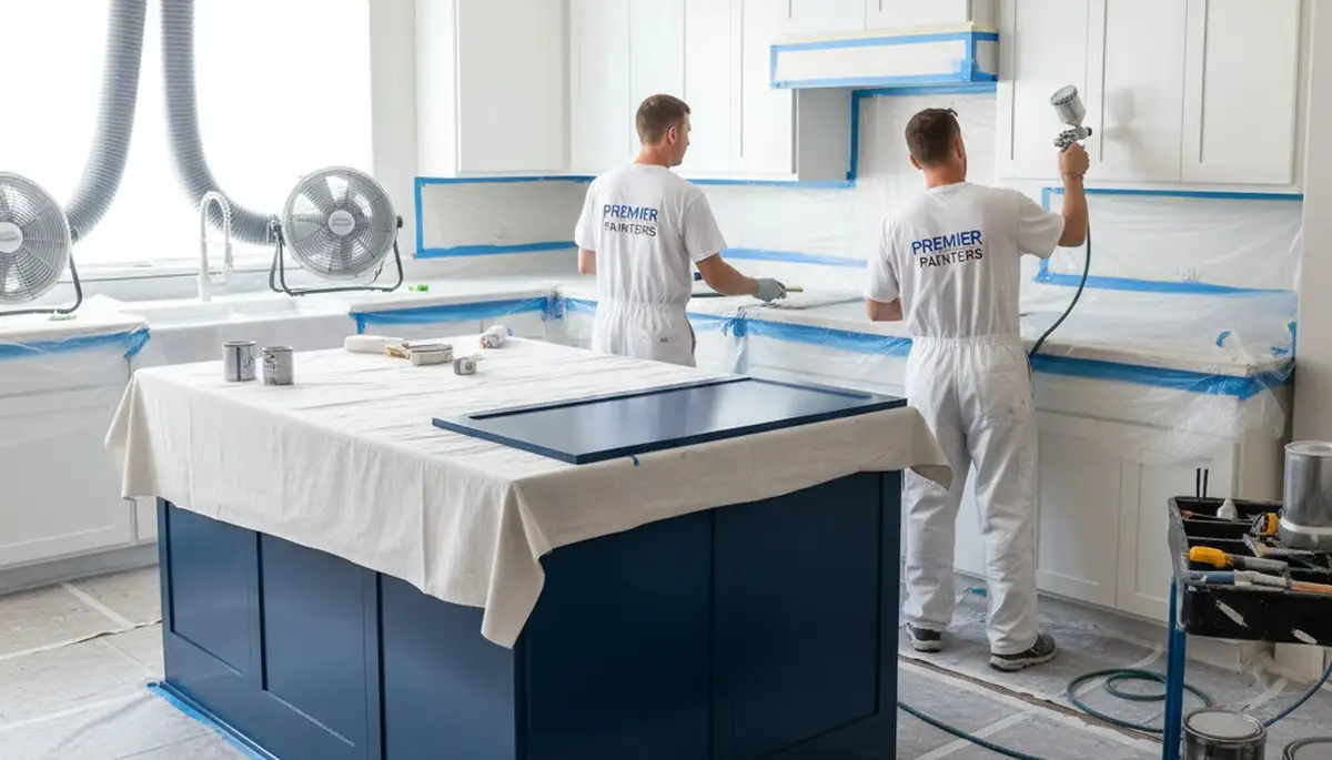Cabinet painting service in Harrisburg, PA for a smooth, durable kitchen finish