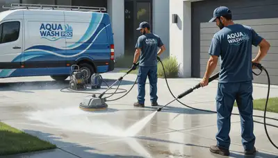 Concrete pressure cleaning service in Harrisburg, PA for driveways, patios, and walkways