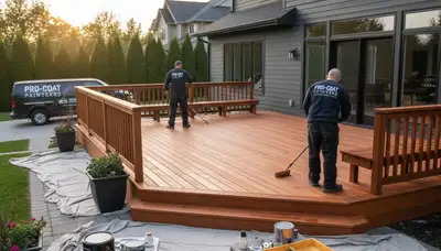 Deck painting service in Harrisburg, PA for protecting and refreshing outdoor wood surfaces