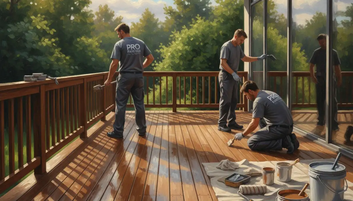Deck painting service in Harrisburg, PA for durable, weather-resistant outdoor wood protection