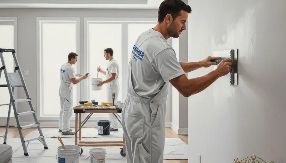 Harrisburg, PA drywall repair by painters fixing cracks, dents, and moisture damage
