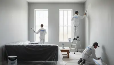 Interior house painting in Harrisburg, PA by Harrisburg Paint Pros for a clean, durable finish