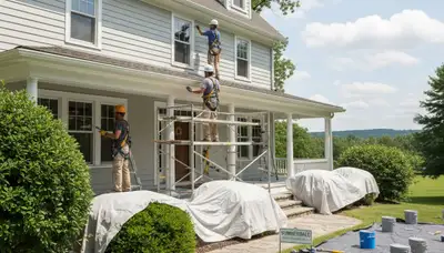 Professional painter serving Harrisburg, PA for interior and exterior painting services
